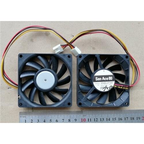 SSEA New Cooling Fan 80*80*15mm 8015 12V 0.26A 4PIN PWM 9PH0812P7S05 for SANYO