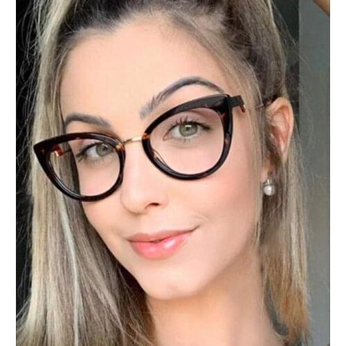 LNFCXI Retro Cat Eye TR90 Women Optical Eyeglasses Frame Fashion Spring Hinge Men Anti Blue Light Eyewear Jelly Glasses Frame