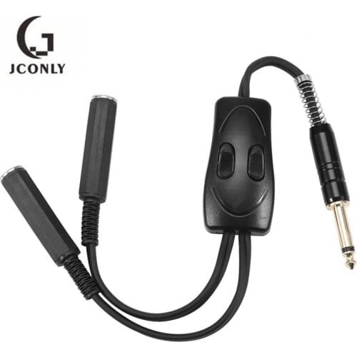 Tattoo Switch Line Tattoo Connection Switch Dual Connection Clip Cord Controller for Tattoo Power Supply and 2 Tattoo Machines