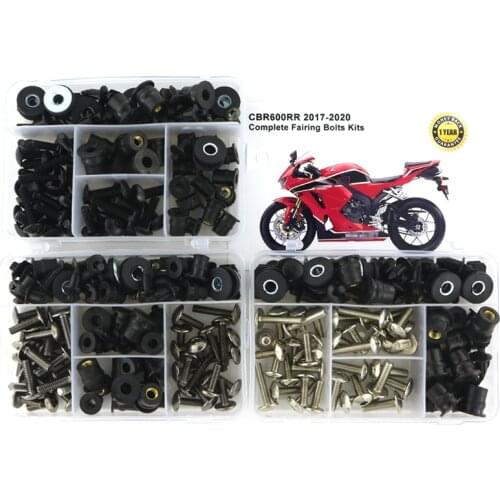 Fit For Honda CBR600RR 2017 2018 2019 2020 Complete Full Fairing Bolts kit Clips Speed Nuts Bodywork Screws Cowling Bolts Steel