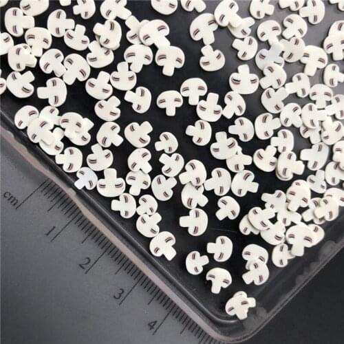 60g Mushroom Polymerclay,Soft Clay Sprinkle For Kids Diy/Craft Diy Making/Nail Art/Scrapbook Decoration/Craft Filler