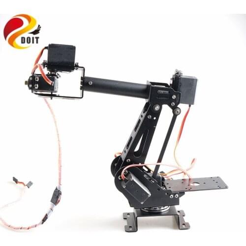 Open Source APP&PS2 Control 6 Dof Robotic Arm Robot Model with 6pcs Metal Gear Servos 360 Degree Rotating Base