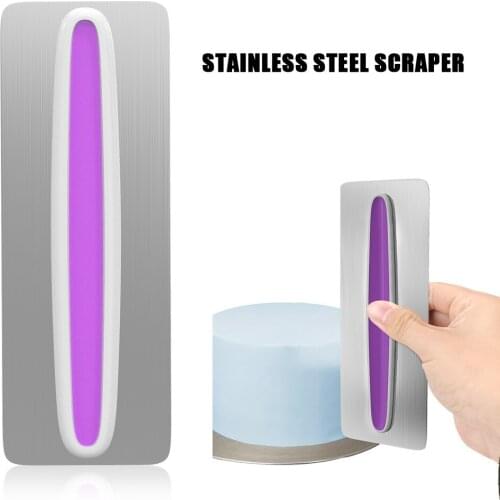 Stainless Steel Cake Edge Decorating Comb Fondant Spatula DIY Cake Edge Side Cream Pastry Icing Comb Cake Smoother Baking Tool