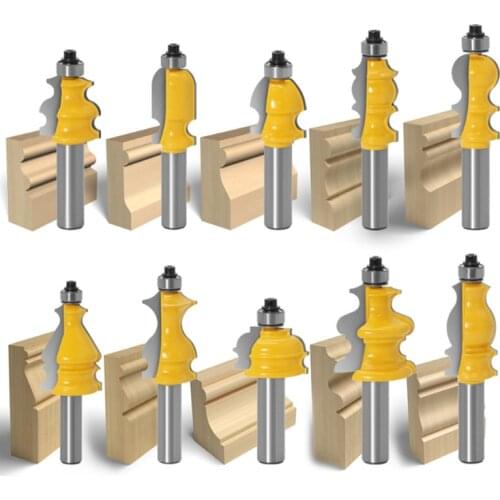 1/2 handle 10-piece woodworking line handrail knife lace knife line knife cabinet door top line knife carving machine