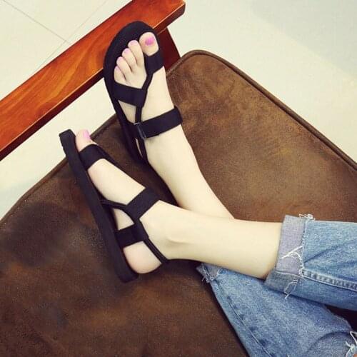 Open Toe Flat Elastic Band Thong Flip Flop Sandals Anti-Slip Breathable Beach Slipper Shoes Soft Sole Slide Loafers Men Women