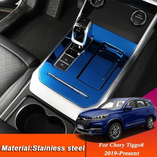 Car Styling Sticker For Chery Tiggo 8 1.5T 1.6T 2019-Present Interior Gear Box Frame Sequins Trim Sequin Auto Accessories