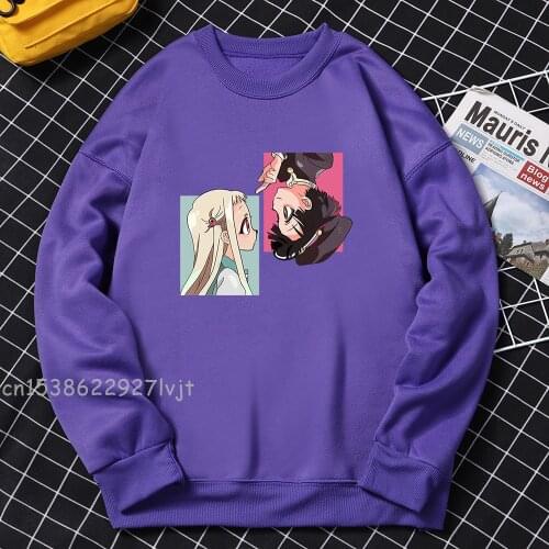Jibaku Shounen Hanako Kun Hoodie Men Harajuku Anime Print Streetwear Autumn Fleece Pullovers Casual Crewneck Mens Clothing
