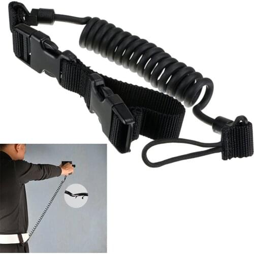 Heavy Duty Elastic Airsoft Spring Strap Two Point Rifle Sling Adjustable Tactical Hunting Gun Strap Elastic Spring Pistol Sling