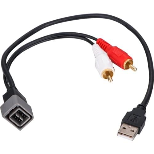 USB-NI1 OEM Radio 8 Pin interface USB Port Input Retention Cable for Nissan Car Audio Replacement