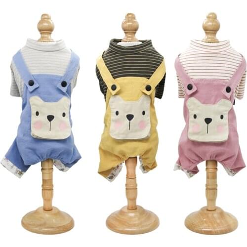 Spring Thin Pet Cats And Dogs Fake Two-Piece Suspenders Four-Legged Clothes Puppy Clothes Teddy Hiromi Pet ClothesSpring Thin Pe