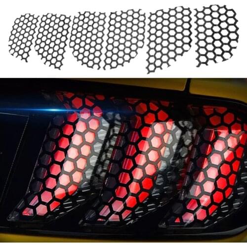 Honeycomb sticker Decoration Decal Stickers Protector Rear Tail Light Cover for Auto Accessories 48 x 30cm