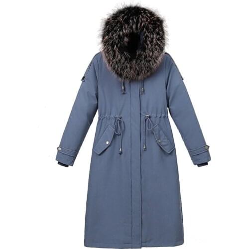 2021 New Winter Cotton Padded Jackets Slim Thicken Long Parkas Women Winter Jacket Plus Velvet Warm Hooded Fur Coats XA210