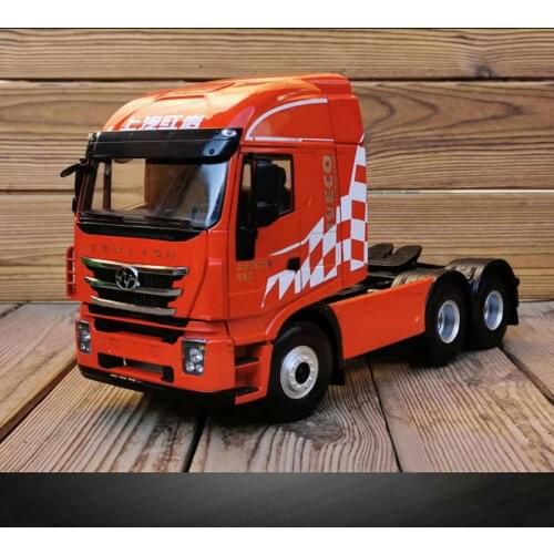 1:24 IVECO Hongyan Jieshi C500 Tractor Semi-trailer Alloy Diecast & Toy Truck Model Collection Gifts Souvenir Display