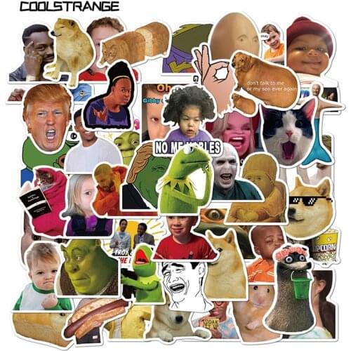 10/30/50PCS Classic Meme Spoof Stickers Funny Skateboard Fridge Guitar Laptop Motorcycle Travel Luggage Joke Cartoon Sticker