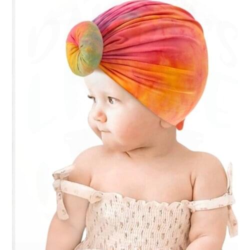 2021 Color Baby Accessories for Newborn Toddler Kids Baby Girl Boy Turban Beanie Hat Infant Toddler Bonnet Photography Props