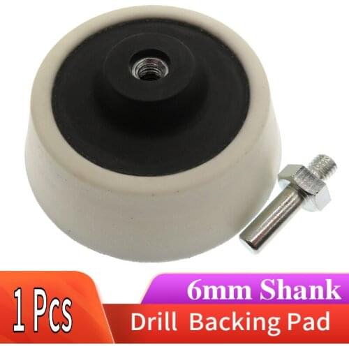 3 Inch 70mm Drill Pad Backing Pad Sanding Pad Hook and Loop Come with 6mm Shank Power Tools Accessories For Sanding Discs