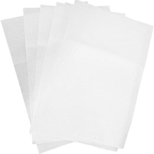 6 Pieces Aida Cloth 11 Count Cross Stitch Fabric, White, Handmade Embroidery 12 By 18-Inch