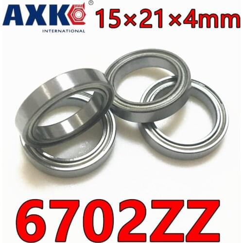 6702zz Abec-1 (10pcs) 15x21x4mm Thin Section Ball Bearings 61702 Zz The High Quality Ball Bearings 61702zz 6702zz 15*21*4 Mm