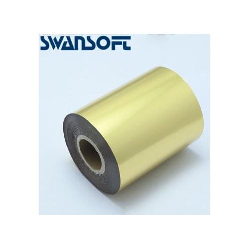 SWANSOFT Small size 8cm*120m Hot Foil Stamping Paper Suit For Stamp Machine DIY Invitation LOGO Economy Choice