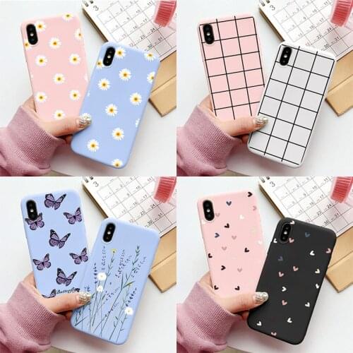 2pcs Flower Heart Case For Huawei P30 Pro P20 Mate 10 20 P40 Lite E P Smart Z 2021 2020 Y5P Y6P Y7P Y8P Y6 Y7 Y9 2019 TPU Cover