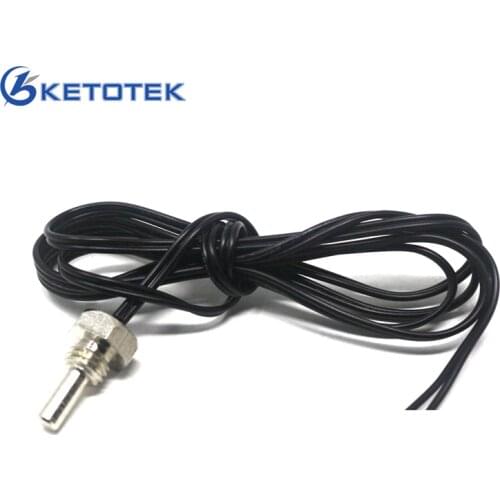 NTC temperature sensor probe -40-120C 1m 2m 5m length screw thread type waterproof for Digital Thermostat