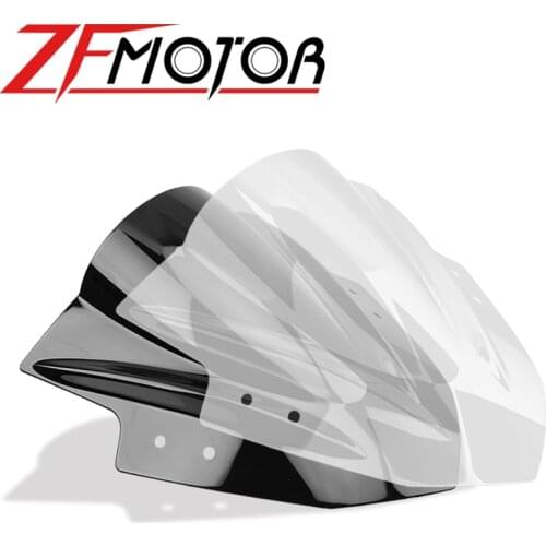 For Kawasaki Ninja 300 R EX300 EX300R ex300 r 2013 2014 2015 2016 2017 black Windshield WindScreen Double Bubble EX 300 R