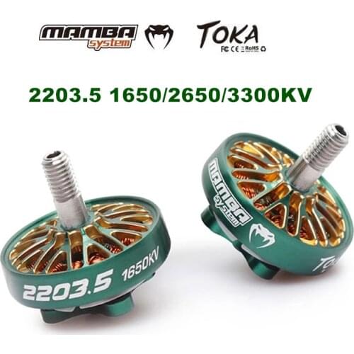 1/4pcs DIATONE MAMBA TOKA 2203.5 1650KV/2650KV/3300KV Brushless Motor Racing Motor Green Suit for 5inch Propellers RC Quadcopter