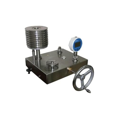 Economic digital hydraulic pressure tester piston dead weight tester