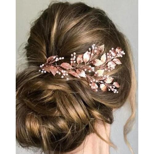 Wedding Hair Accessories Crystal Hair Combs Simulated Pearl Hair Jewelry Handmade Women Hair Ornaments Headpieces for Bride