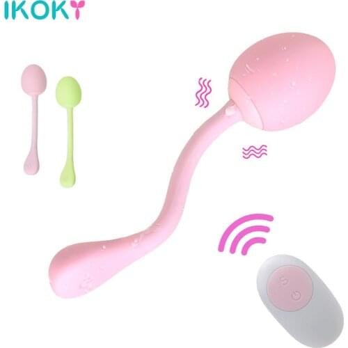 IKOKY Dildo Vibrator Sex Toys for Women Bending Vibrating Egg Clitoris Vagina Stimulator G-spot Massager Female Masturbator