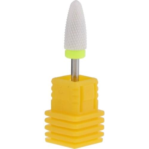 Ceramic Nail Drill Bit Corn Style For Electric Nail Art Polishing Files Salon Manicure Tools