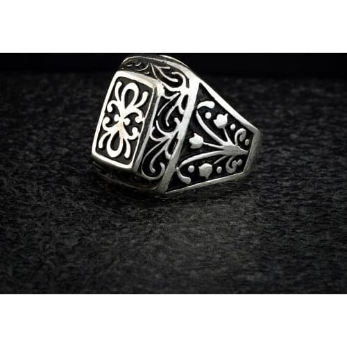Guaranteed High-quality 925 Sterling Silver Ring Jewelry Made in Turkey in a luxurious way for men with gift