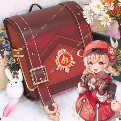 Anime Game Genshin Impact Klee Spark Knight Cute Backpack Shoulder Bag Loli Bag Cosplay Prop Halloween Free Shipping Accessories
