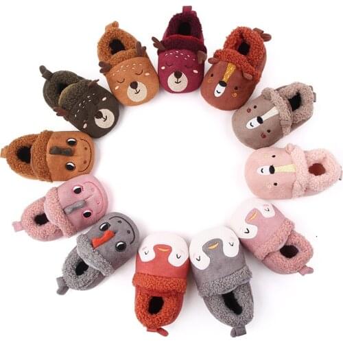 Newborn Baby Girl Boys Shoes Cotton Soft Sole Cartoon Infant Shoes For Girls Baby Moccasins Shoes Prewalkers F167