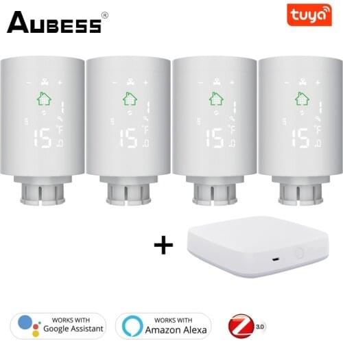 Tuya ZigBee3.0 New Mini Smart Upgraded Radiator Actuator Programmable Thermostat Heater Temperature Controller Voice Control