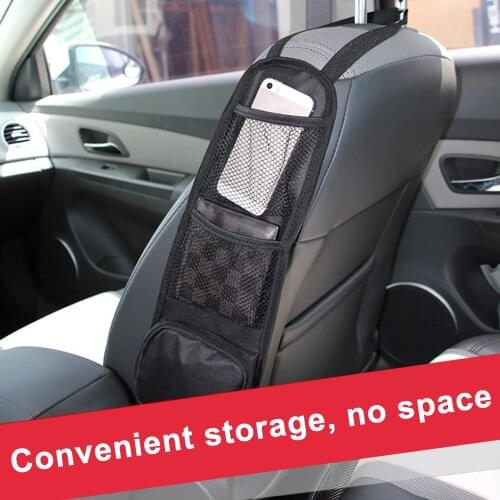 Car Seat Organizer Auto Seat Side Storage Hanging Bag Multi-Pocket Mesh Pocket Car Organizer Styling Drink Holder Phone Holder