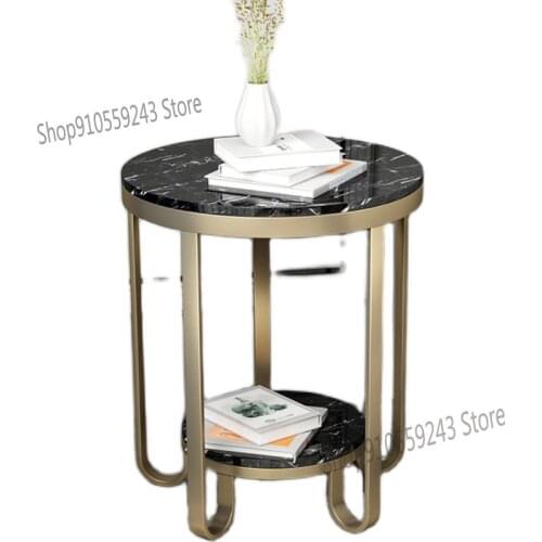 Custom Marble Side Table Nordic Light Luxury Style Sofa Side Cabinet Corner Side Table Coffee Table Creative Small Desk Living R
