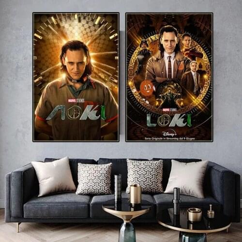 Marvel Loki TV Show Anime Posters Canvas Paintings and Prints Loki Portrait Decorative Wall Art Pictures Home Decoration Cuadro