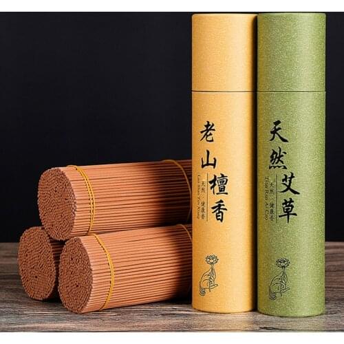 T Big Tube 350pcs Stick Incenses Mosquito Repellent Bulk Sale Wormwood Sandalwood Incense Sticks for Living Room Buddhist