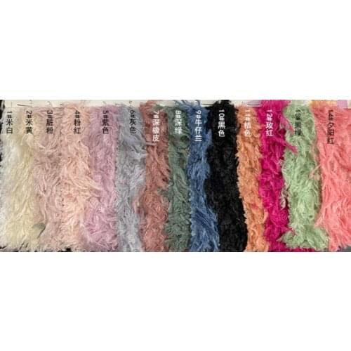 Creative Tassel Feather Fabric Fluffy DIY T-shirt Skirt Dress Coat Stage Outfit Curtain Background Material