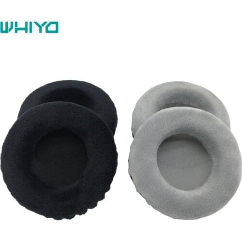 Whiyo 1 Pair of Velvet Leather Ear Pads Cushion Cover Earpads Replacement Cups for Bluedio T5 T 5 Headphones