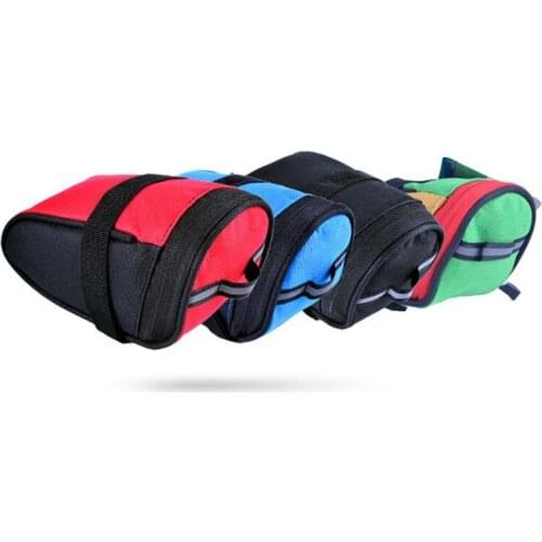 Colorful Mouse Saddle Bag Mountain Bike Cushion Bag Color Bicycle Tail Bag Seat Bag Polyester Bicycle Tail Pack