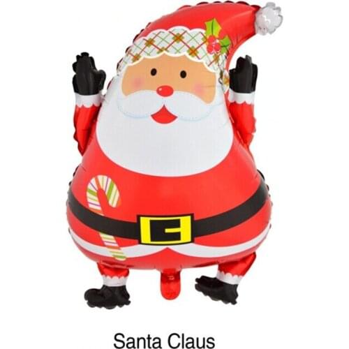 1pcs Santa Claus Helium Foil balloons Christmas Party Suppliers Event Party Decoraitons New Year Party Balloons