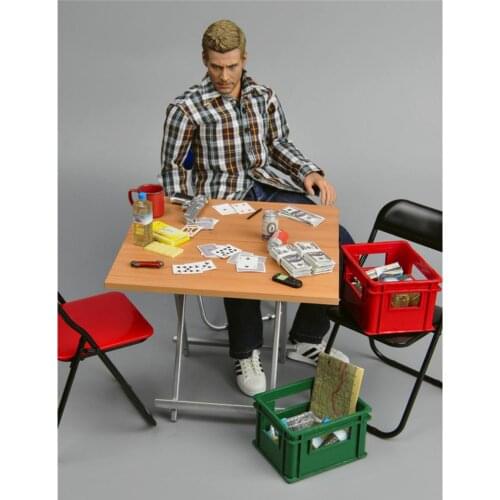 1Pc Miniature Blue Folding Chair for 1/6 12 Inch Soldiers Action Figure Dolls Acc Dollhouse Furniture Decoration Toy