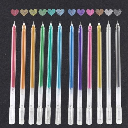 12Colors Cute METALLIC Color For Drawing Scrapbooking Album Tools DIY StationerySchool Art supplies белая ручка Rotuladores