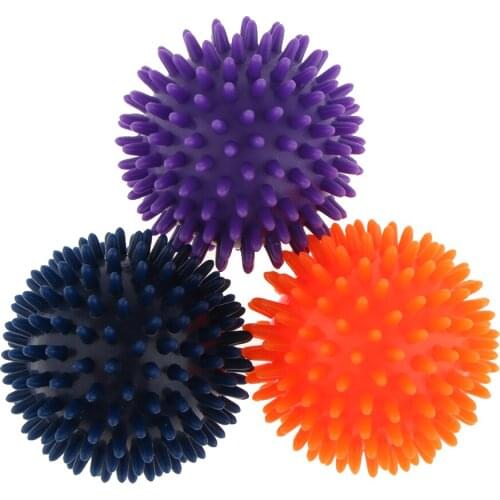 3pcs Massage Ball Body Spiky Trigger Point Acupuncture Acupressure Reflexology Stress Soreness Stress Relief Diameter 6cm/ 8cm