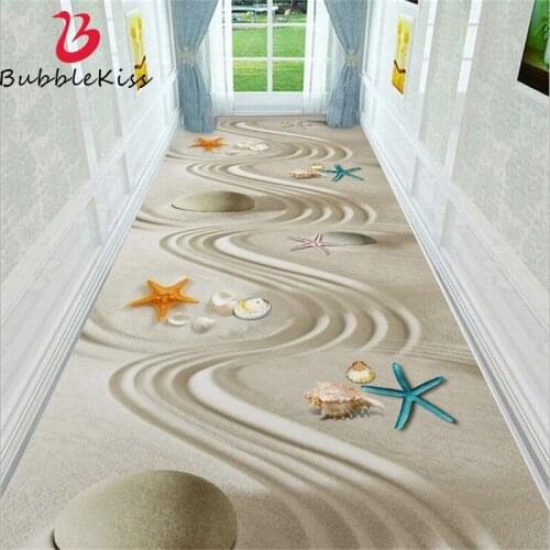 Bubble Kiss 3D White Beach Flowers Pattern Carpet Bedroom Decor Carpet Hallway Modern Design Colorful Kids Room Carpet Area Rug