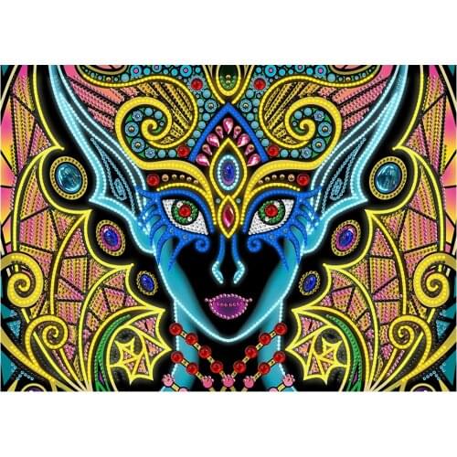 5D Luminous Diamond Painting Special Shaped Rhinestone DIY Diamond Mosaic Embroidery Cross Stitch Personality Art Home Decor