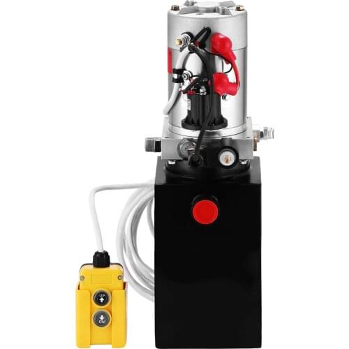 8 Quart Single Acting Hydraulic Pump Dump Trailer Unit Pack Repair 12V