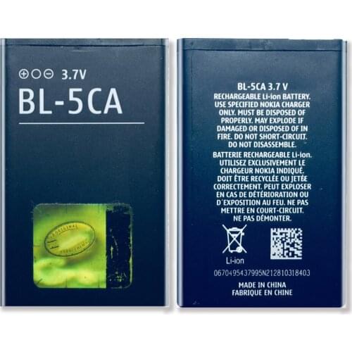 BL-5CA BL5CA Battery For Nokia 1110 1111 1112 1200 2310 5130XM 7600 N70 E60 5030 C2-00 C2-01 X2-01 BL 5CA